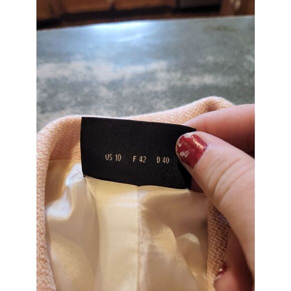 Akris Punto pale pink jacket&skirt set sz 10/12 - Picture 2 of 8